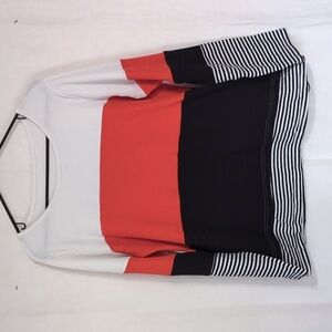Color block Long Sleeve Thermal Top Size 2x